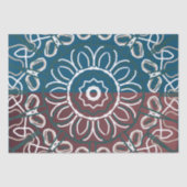 Papier Mousseline Conception de dentelle bleu mauve tendance demi-to (Recto)