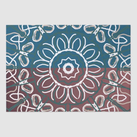 Papier Mousseline Conception de dentelle bleu mauve tendance demi-to (Recto)