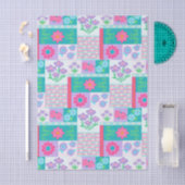 Papier Mousseline Conception de fleurs vibrantes en fleurs (Artisanat)