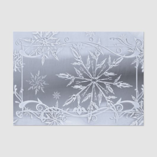 Papier Mousseline Conception de flocon de neige absolument époustouf (Recto)