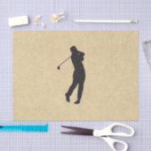 Papier Mousseline Conception de golf en cuir marron (Artisanat)