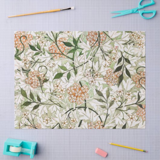 Papier Mousseline Conception de jardin de fleurs de jasmin de Willia (Artisanat)