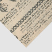 Papier Mousseline Conception de journal vintage (Détail)