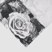 Papier Mousseline Conception de junk journal noir et blanc inspirée (Détail)