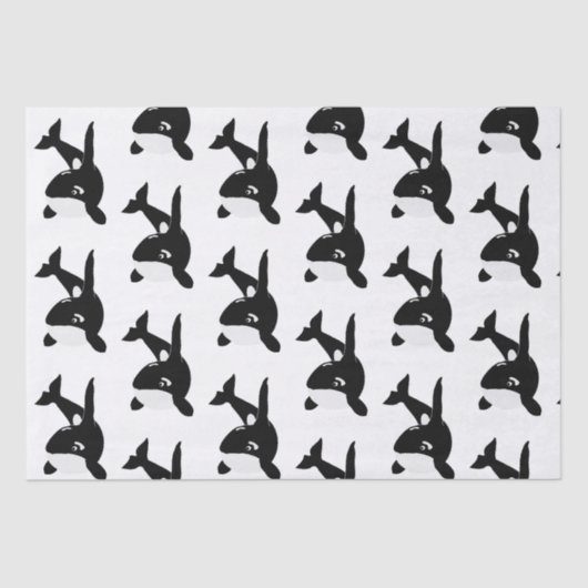 Papier Mousseline Conception de la baleine tueuse (Recto)