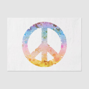 Papier Mousseline Conception de la série A Bokeh Peace Sign 1