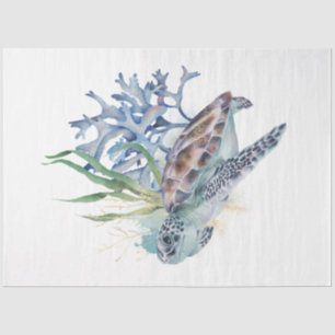 Papier Mousseline Conception de la série d'aquarelles sous-marines 6