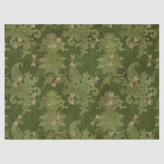 Papier Mousseline Conception de la série des tournesols et libellule (Recto)