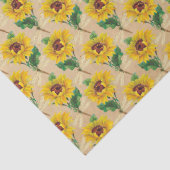 Papier Mousseline Conception de la série des tournesols et libellule (Détail)