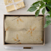 Papier Mousseline Conception de la série des tournesols et libellule (Cadeau)