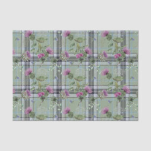 Papier Mousseline Conception de la série Floral et Tartan écossais 1