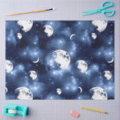 Papier Mousseline Conception de la série Galaxy Moon 7 (Artisanat)
