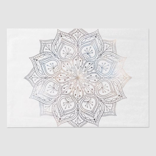 Papier Mousseline Conception de la série Mandala 25 (Recto)