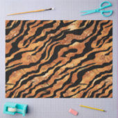 Papier Mousseline Conception de la série Parties scintillant Tiger # (Artisanat)