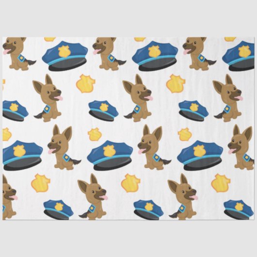 Papier Mousseline Conception de la série Police 6 (Recto)