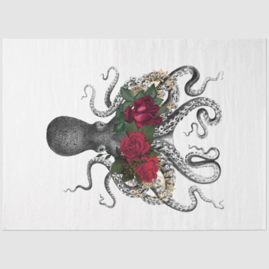Papier Mousseline Conception de la série Red Rose Steampunk 20 (Recto)