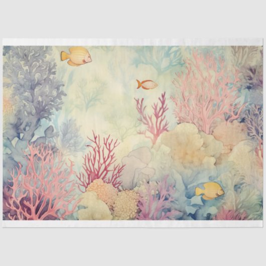 Papier Mousseline Conception de la série Sea 1 (Recto)