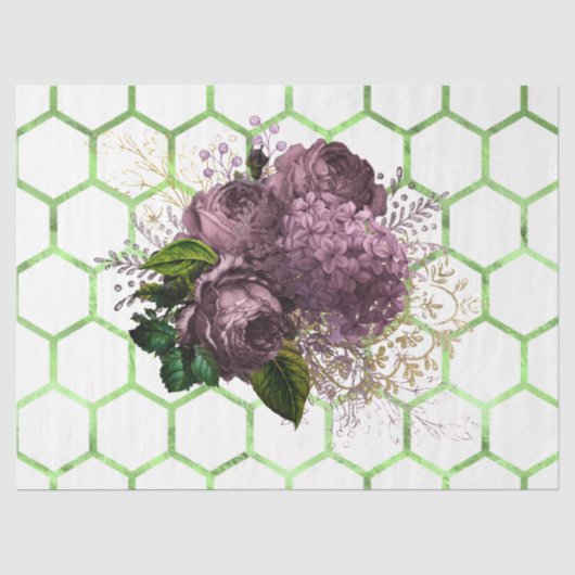 Papier Mousseline Conception de la série Tea Garden Bee 30 (Recto)