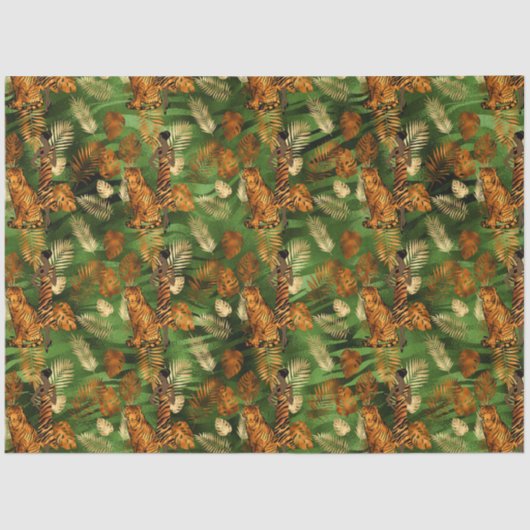 Papier Mousseline Conception de la série Tiger en cuivre 5 (Recto)