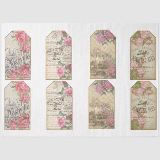 Papier Mousseline Conception de la série Victorian Emphasis 28 (Recto)