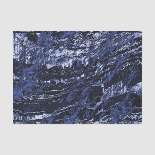 Papier Mousseline Conception de marbre de bleu marine (Recto)
