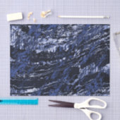 Papier Mousseline Conception de marbre de bleu marine (Artisanat)