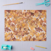 Papier Mousseline Conception de motif de couleurs aux tons feuillus  (Artisanat)