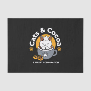 Papier Mousseline Conception de Mug de vacances avec Cosy Cat et Paw