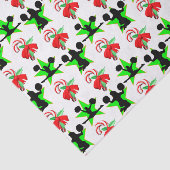 PAPIER MOUSSELINE CONCEPTION DE NOËL JOLLY POM-POM GIRL (Détail)