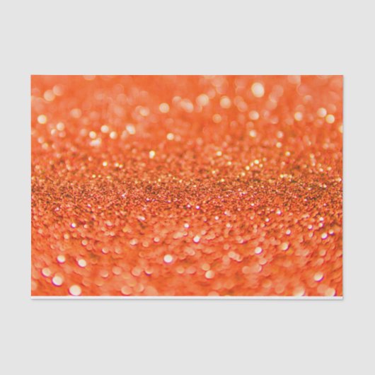 Papier Mousseline Conception de Parties scintillant orange Tangerine (Recto)