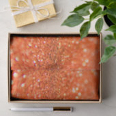 Papier Mousseline Conception de Parties scintillant orange Tangerine (Cadeau)
