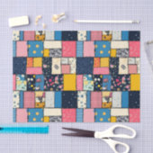 Papier Mousseline Conception de Patchwork adorable, Motif Joueur (Artisanat)