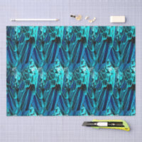 Conception de plume d'ara en bleu, abstrait aquare