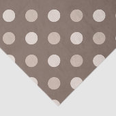 Papier Mousseline Conception de points marrons neutres de Terre  (Détail)