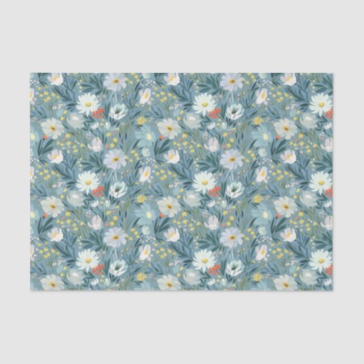 Papier Mousseline Conception de prairie Fleur sauvage (Recto)