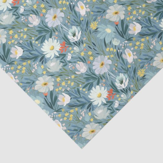 Papier Mousseline Conception de prairie Fleur sauvage (Détail)