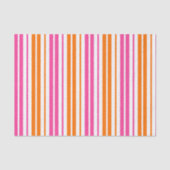 Papier Mousseline Conception de rayures verticales blanches roses or (Recto)