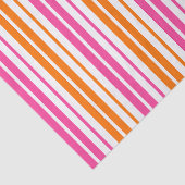 Papier Mousseline Conception de rayures verticales blanches roses or (Détail)