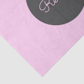 Papier Mousseline Conception de script rétro-moderne rose cool modif (Détail)