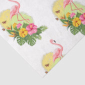 Papier Mousseline Conception de série de Flamants roses tropicaux 11 (Détail)