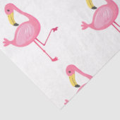 Papier Mousseline Conception de série de Flamants roses tropicaux 7 (Détail)