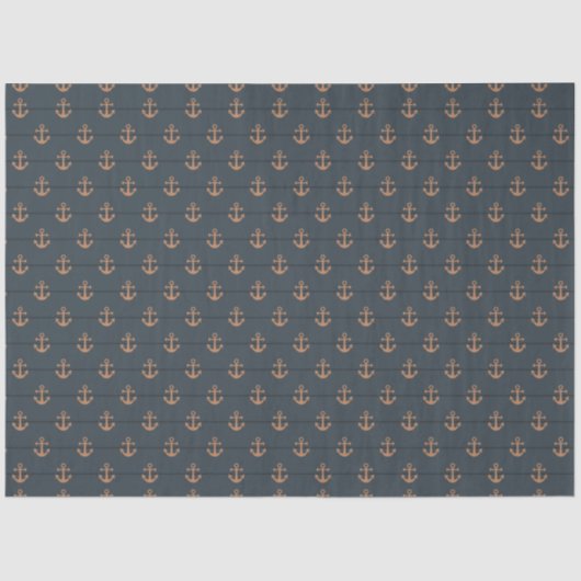 Papier Mousseline Conception de série nautique foncée 4 (Recto)