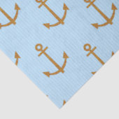 Papier Mousseline Conception de série Nautique rose et bleu 6 (Détail)