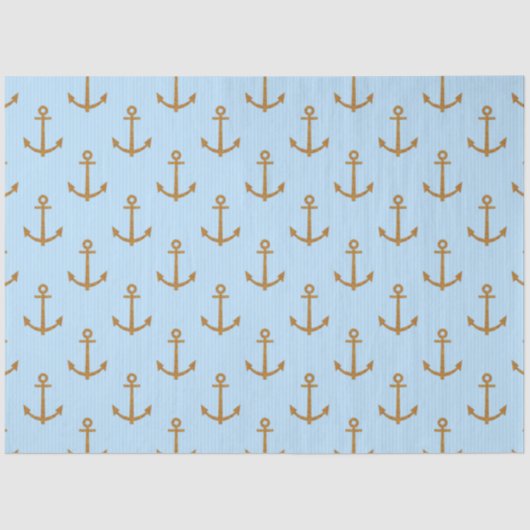 Papier Mousseline Conception de série Nautique rose et bleu 6 (Recto)