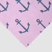 Papier Mousseline Conception de série Nautique rose et bleu 7 (Détail)