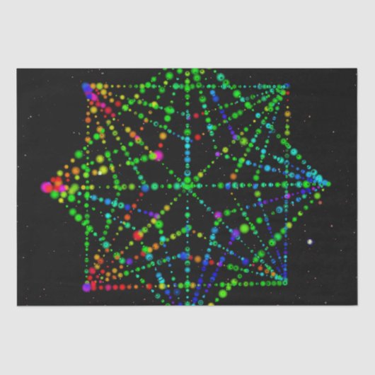 Papier Mousseline Conception de Starfield Kaleidoscope (Recto)