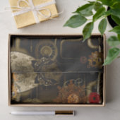 Papier Mousseline Conception de Steampunk avec des horloges et des (Cadeau)