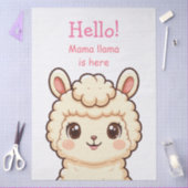 Papier Mousseline Conception d'illustration de lama mignon (Artisanat)