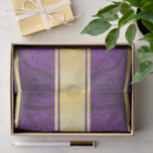 Papier Mousseline Conception d'impression de l'Motif Royal Purple &  (Cadeau)