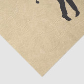 Papier Mousseline Conception du golf en cuir tan (Détail)